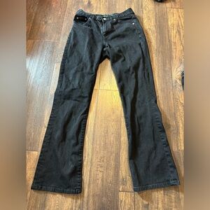 LRL Lauren Jeans Co. Ralph Lauren Bootcut Black Jeans- Size 4- 99% Cotton
